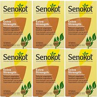 Senokot Extra Strength Natural Vegetable Laxative, 12 Tablets Each (Value Pack of 6)