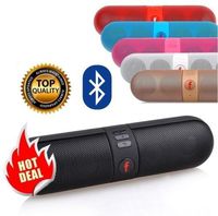 [Black] Best Seller Wireless Stereo Bluetooth Speaker Portable FM Super Bass For Smartphone Tablet Pill, Sleek Design, Great for Indoor and Outdoor Use