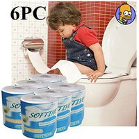 Ultra Clean Care Toilet Paper For Family, Strong Biodegradable Bath Tissue, Toilet paper 10 rolls Double pulp 100% Relaxing fragrance 3 layers Unscented 4/6/10 ROLL (6PC)