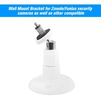 OWSOO 1 Pack Adjustable Mount Wall Table Ceiling Security Bracket for Zmodo/Funlux Camera, White