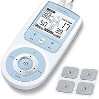 innoHaus Our Brand - innohaus Digital Electrostimulation Tens Device, Muscle Stimulator for Pain Management & Pain Relief, for Use On Entire Body Back Shoulders Knees, AEM44, White