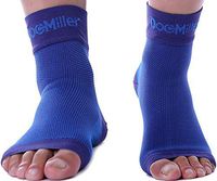 Doc Miller Plantar Fasciitis Socks Medical Grade Compression Foot Sleeves - Ankle Arch & Heel Support Achilles Tendon Support, Heel Spurs Tendonitis, Joint Pain Eases Swelling (Blue, Medium)