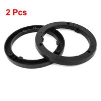 FidgetGear Pair Truck Car Black Plastic Stereo 7" Dia Speaker Fitting Spacer Adaptor
