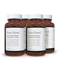 Pure Shred x 720 Tablets (5 Leading Weight Management Ingredients - 1000mg per Tablet - 4 Bottles of 180 Tablets - up to 2 Years Supply! SKU: PSHRED3x4