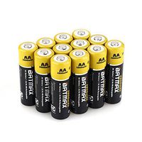 Batmax High Capacity Pack of 12 NiMH 2800mAh AA Rechargeable Batteries (Storage Cases Included)