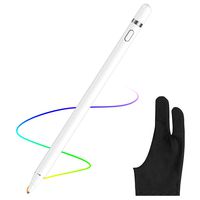 AICase Stylus Pens for Touch Screens, 1.45mm High Precision and Sensitivity Point IPad Pencil Fine Point Active Smart Digital Pen for Tablet Work at iOS and Android Touch Screen (White1)