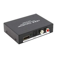 Usee HDMI Audio Extractor 4Kx2K HDMI to HDMI + Optical Toslink(SPDIF) + 2RCA(L/R) Stereo Analog Outputs Video Audio Splitter Converter for PS3 PS4 Blu-ray DVD Player Xbox