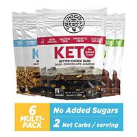 The Chocolate Trader Keto Multi-Pack. Premium Chocolate, Almonds. No Sugar Added, Low Carb Snack. All-Natural Keto Snack Chocolate, Non-GMO (6 Bags 4.5 oz/Each)