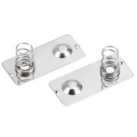 uxcell 50Pcs AA Battery Negative to Positive Conversion Spring Contact Nickeling Plate 24mm x11mm