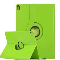 3rd Generation iPad 12.9 Case, KingTo Slim PU Leather Case Lightweight 12.9 Inch iPad Pro Flip Folio Stand Cover Protection Case 360 Degree Rotating for iPad Pro 12.9 inch 2018 - Green