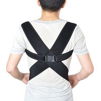 Women & Men Back Posture Corrector Support Brace Shoulder Clavicle Support Thoracic Kyphosis Lower Upper Back Pain Relief Fully Adjustable M