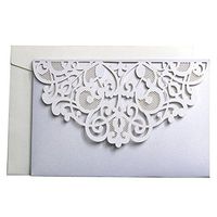Per Newly 10PCS Laser Cut Wedding Invitations Cards Kit for Marriage Engagement Birthday Bridal Shower