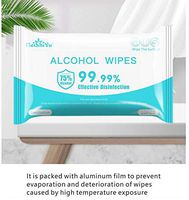 Cotton Flushable Flushable Wet Wipes disinfectionfor Adults, 10 Wipes per Pack (20 Wipes Total)