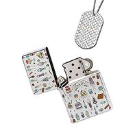 New Vibe Silver Flip Top Lighter - Sweet Cookies Cakes