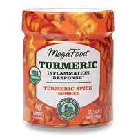 MegaFood, Certified Organic Turmeric Spice Gummies, Soft Chew Supplement to Support Healthy Inflammation, Gluten Free, Vegan, 90 Gummies (45 Servings)