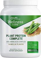 Life Extension Plant Protein Complete and Amino Acid Complex, Vanilla Flavor, 450 Gram