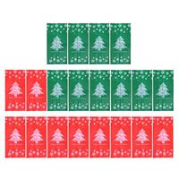 TOYANDONA 20pcs Christmas Cellophane Bags Snowflake Christmas Trees Pattern Candy Treat Bags Christmas Cookie Cello Bags