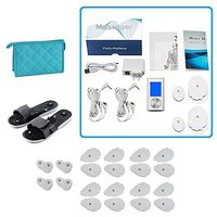 TENS Unit 8 Modes Portable Electro Massage Therapy Device Pulse Impulse Massage 24pc Extra Pads Massage Shoes Traveling Bag