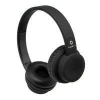 Onebit, Coolbit Studio, Wireless Headphones, 2 Colors, 5 Hours of Music, Auxiliary Backup Cable, Built-in Microphone, Bluetooth 4.1, Rechargeable 200 mAh Battery (Black)