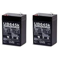 6VUniversal Power Group Inc 86456 Sealed Lead Acid Battery #UB645 (Pack of 2)