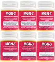 MGN-3 Six Bottles 250mg -Regular Strength- BioBran Arabinoxylan Compound AHCC (50 Vegetarian Capsules) Brand: MGN-3