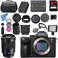 Sony ILCE7M3/B Alpha a7 III (A7M3) Mark 3 Mirrorless Digital Camera (Body Only) + Sony Distagon T FE 35mm f/1.4 ZA Lens SEL35F14Z + 256GB SDXC Card Bundle