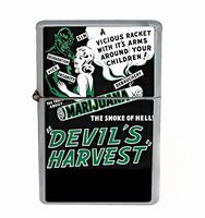 Devil's Harvest Vintage Flip Top Oil Cigarette Lighter
