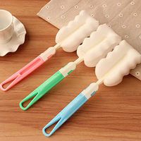 3pcs Sponge Cup Brush Kitchen Cleaning Tools Scrubber for Bottle, Coffee Tea Glass Cup, Mug Washing Foam Scouring Bottle Brush with Rubberized Handle