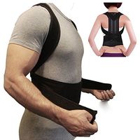 Lumbar Support Posture Corrector Back Brace Shoulder Brace Fully Adjustable Back Support Belts Comfortable for Lower and Upper Back Pain Women Men Improves Posture and Confidence (L)