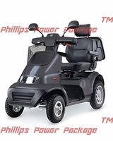 Afikim - Afiscooter S4 - Full Size Mobility Scooter - 4-Wheel - Dark Grey - PHILLIPS POWER PACKAGE TM - TO $500 VALUE