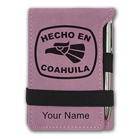 Mini Notepad, Hecho en Coahuila, Personalized Engraving Included (Pink)