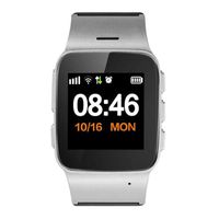 TOPCHANCES Elderly Kids Smart Watch with Dual Way Call SOS Anti-Lost GPS Pedometer WiFi Tracking Remote Monitor Watches for iPhone Android Phones-English Display (Silver)