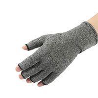 Arthritis Compression Gloves Relieve Pain from Rheumatoid, RSI,Carpal Tunnel, Hand Gloves Fingerless for Computer Typing and Dailywork, Support for Hands and Joints (M)