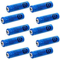 (10-PACK) AA 1.2V 800mAh NiCd Rechargeable Button Top Assembly Cell Batteriesfor meters, radios, hybrid automobiles, high power static applications (Telecoms, UPS and Smart grid), RC devices