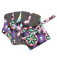 Hi Sprout Bamboo-Charcoal Reusable Sanitary Pads, Cloth Mama Menstrual Pads, Ethnic Style (WSDM06)