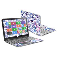 Mightyskins Skin Compatible with Hp Pavilion X360 13.3" (2014) - Blue Petals | Protective, Durable, and Unique Vinyl Decal Wrap Cover | Easy to Apply, Remove, and Change Styles | Made in The USA