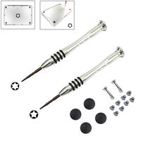 Replacement MacBook Air Battery Screwdriver Kit 4 Pack Rubber Case Feet with 10 Pcs Screws 2 Piece Screwdriver Set for Apple MacBook Air 13/Pro with Retina Display A1369 A1466