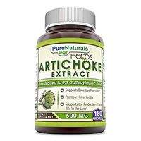 Pure Naturals Artichoke Extract 500 Mg 180 Capsules, Supports Digestive Functions* Promotes Liver Health* Supports The Production of Good Bile in The Liver*