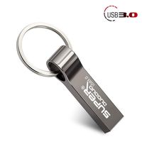 hitonsmusu 4/8/16/32/64/128GB Portable Mini Metal Waterproof USB 3.0 Flash Drive U Disk Memory Stick Keychain Grey 4GB