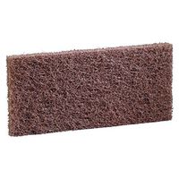 3M Brown Plastic Coarse Pads for Heavy-Duty Cleaning for Doodlebug Pad Holder - 10"L x 4 5/8"W