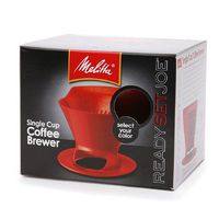 Melitta 64008 2 Pack Single Cup Coffee Brewers, Red