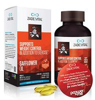 Zade Vital CLA 1100 MG 120 Softgels, Safflower Oil to Support Weight Control with Exercise, Help Accelerate Metabolism, 100% Cold Press, Non GMO, Kosher, Halal, GMP, 2 Months Supply, Free Gift