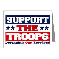 Note Card Support the Troops and Our Freedom