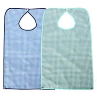 Adult Bib for Eating, Waterproof Double Layer Elder Dining Clothes Clothing Protector