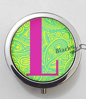 BlackKey Letter L 3-Compartment Decorative Pocket Gift Box Case Organizer for Pill, Color 1 -1388