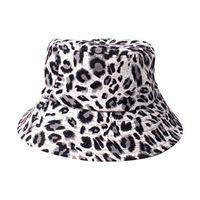 Lataw Adult Cap Sun Hat Unisex Fashion Daily Leopard Outdoor Leopard Fishing Hunting Hiking Travel Casual Pot Bucket Comfort Hats