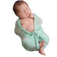 Newborn Baby Stretch Wrap Photography Photo Props Knit Mint