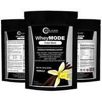 3D Labs Nutrition WheyMode Vanilla Protein Blend | Whey Protein Concentrate & Isolate w/5g BCAAs - Enzyme Assisted for Better Digestion - Muscle Recovery - Lean Muscle - Improved Performance