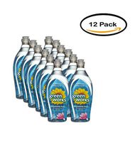 PACK OF 12 - Green Works Dishwashing Liquid, Water Lily, 22 Ounces