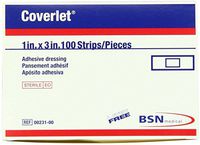 Coverlet Strip Dressings 1" x 3" 100 Each (Pack of 5)